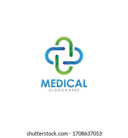 Vektorillustration-Symbol für kreatives medizinisches Kreativlogo