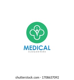Vektorillustration-Symbol für kreatives medizinisches Kreativlogo