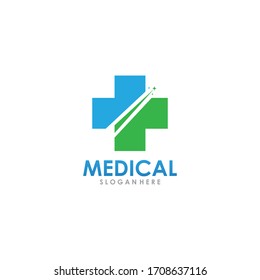 Medical cross creative logo template vector illustration icon