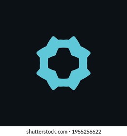 Medical cross flat icon. Simple style hospital poster design background symbol. Clinic logo. Ambulance sticker. Logo design element. T-shirt printing. Vector for sticker.