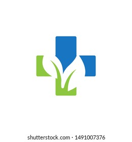 Medical cross graphic design template vector isolated