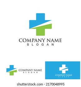 Medical Cross and Health Pharmacy Logo Vector Template