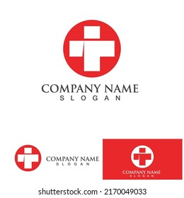 Medical Cross and Health Pharmacy Logo Vector Template