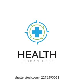 Medical Cross and Health Pharmacy Logo Vector Template