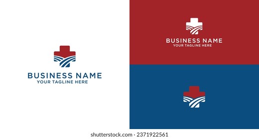 Medical Cross and Health Pharmacy Logo Vector Template