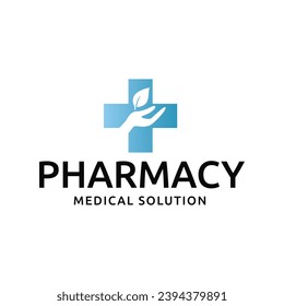 Medical Cross and Health Pharmacy Logo Vector Template on white background