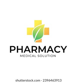 Medical Cross and Health Pharmacy Logo Vector Template on white background