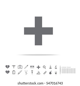 medical cross healthcare icon