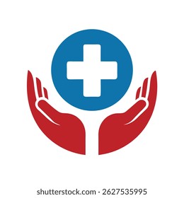 Medical Cross Helping Hands Charity Logo