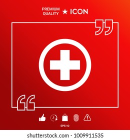 Medical cross icon