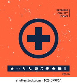 Medical cross icon