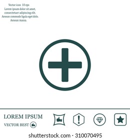 Medical cross icon