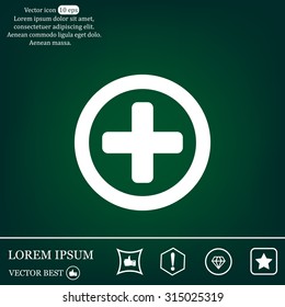 Medical cross icon