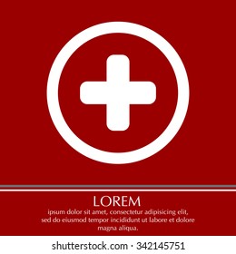 Medical cross icon