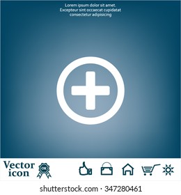 Medical cross icon