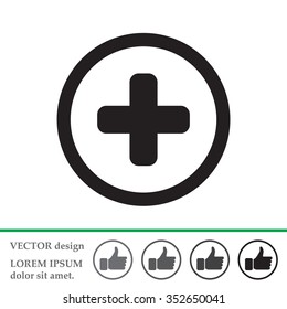 Medical cross icon