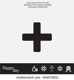 Medical cross icon