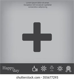 Medical cross icon