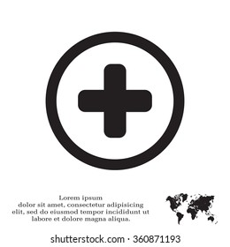 Medical cross icon