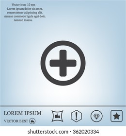 Medical cross icon