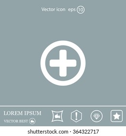 Medical cross icon