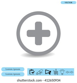 Medical cross icon