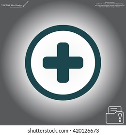 Medical cross icon