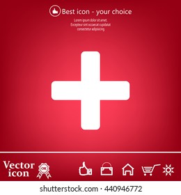 Medical cross icon