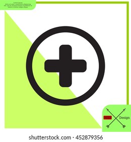 Medical cross icon