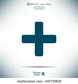 Medical cross icon