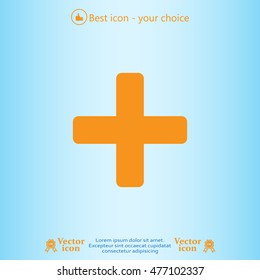 Medical cross icon