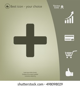 Medical cross icon