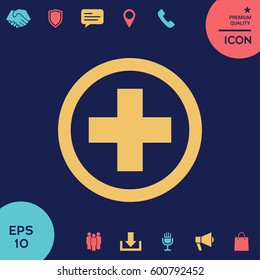 Medical cross icon