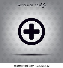 Medical cross icon