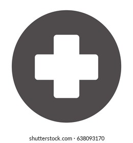 Cruz médica. icono
