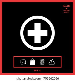 Medical cross icon