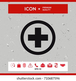 Medical cross icon