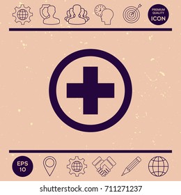 Medical cross icon