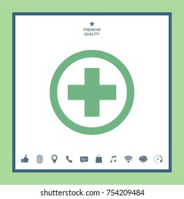 Medical cross icon