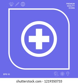 Medical cross icon. Graphic elements for your design