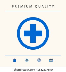 Medical cross icon. Graphic elements for your design