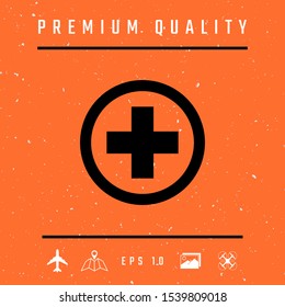 Medical cross icon. Graphic elements for your design