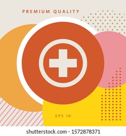 Medical cross icon. Graphic elements for your design
