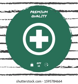 Medical cross icon. Graphic elements for your design