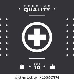 Medical cross icon. Graphic elements for your design