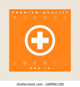 Medical cross icon. Graphic elements for your design