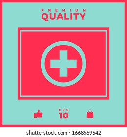 Medical cross icon. Graphic elements for your design