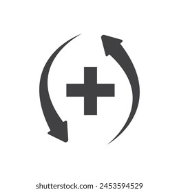 Medical Cross icon template vector design