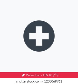 Medical Cross Icon / Vector