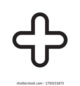 Medical Cross Icon Vector Illustration logo template Design